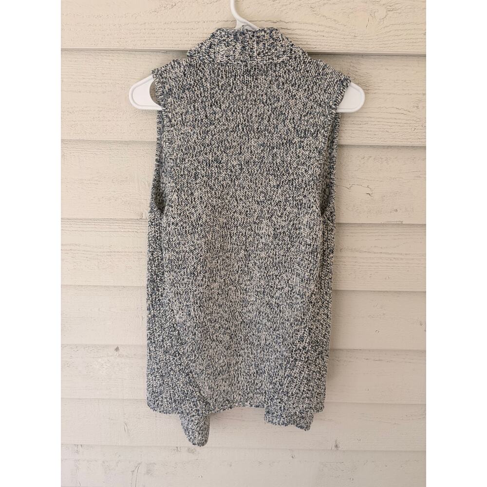 Jones New York Marled Knit Open Front Sweater Vest Cardigan Medium - Picture 6 of 6